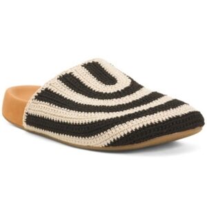 🖤🔹️The Sak 🔹️bolinas Black/white Crochet Slip-On Mules/clogs